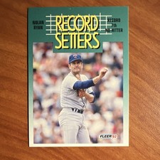 Fleer 1992 Record Setters Nolan Ryan #682 Texas Rangers Baseball Card