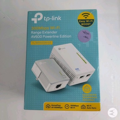 TP-LINK TL-WPA4220KIT 300Mbps AV600 WiFi Powerline Extender Starter Kit