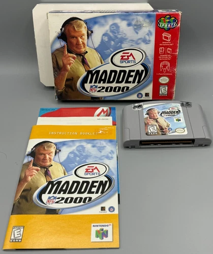 NFL Madden 2000 Nintendo 64 N64 CIB Complete W/ Manual & Inserts Authentic