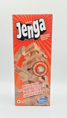 Hasbro Gaming Jenga Spiel, das Originale Partyspiel mit Holzklötzen, Spiel