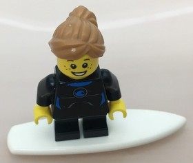 LEGO&reg; - Minifigure Surfer Girl Wetsuit with Surfboard Set 31035 Beach Hut - twn226