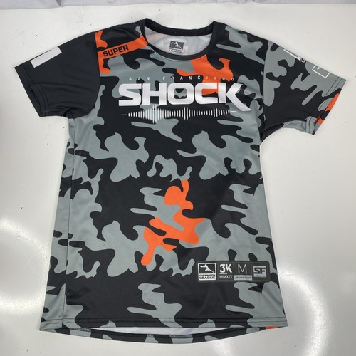 Overwatch League San Francisco Shock Herren Schwarz/Grau Camouflage Trikot Tshirt Gr. M