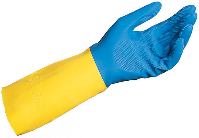 Mapa GUANTI IN NEOPRENE DUO-MIX 405 Col. Blu/giallo tg. 9