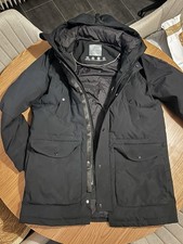 Pierre Cardin Premium Parka Kapuze | Herren Schwarz XL | 1,2mm Loch