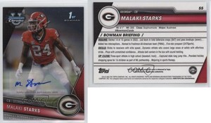 2023 Bowman U Chrome Chrome Prospect Auto Malaki Starks #55 Auto
