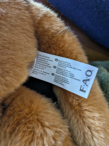 FAO Schwarzer Tiger 28 Zoll weiches Plüschtier Sammlerstück neu mit Etikett selten - Bild 7 von 14