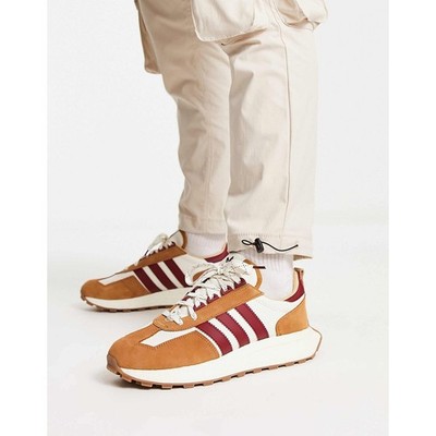 Adidas Retropy E5 Copper Flat Sneaker Burgundy Detail Colorway
