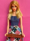 Vintage 1971 Busy Barbie Holding Hands 3311 Head Dress Replacement Standard Body