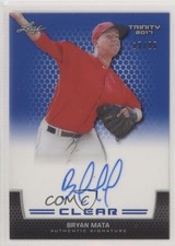 2017 Leaf Trinity Clear Auto Blue 17/25 Bryan Mata #CA-BM3 Auto 1kk