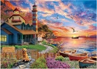 Puzzles for Adults 1000 Pieces Sunset Lighthouse Challenging Jigsaw Puzzles