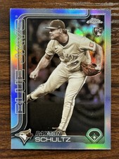 2025 Topps Chrome Update Paxton Schultz Toronto Blue Jays Base RC Sepia #USC101