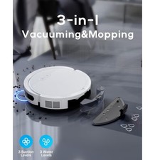Pureatic V3 Robot Vacuum Cleaner Mop 5000 Pa Strong Suction White W remote 7