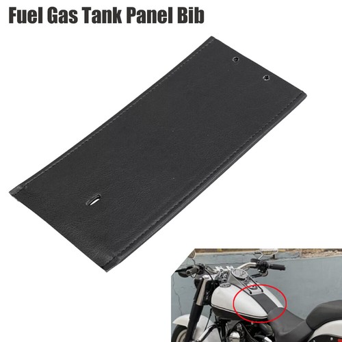 Motorcycle PU Leather Plain Fuel Gas Tank Panel Bib For Harley Dyna Softail - Picture 1 of 12