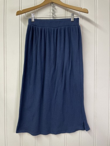 Modcloth Pull On A-Line Skirt Blue Casual Women's Size Medium