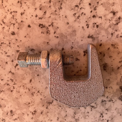 10pk Beam Clamp Galvanized Iron Zinc Plated 3/8 - Picture 3 of 3