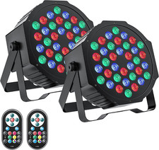 LED Par Lights DJ Stage Light Corded RGB 36 LED with Sound Activated Remote Cont