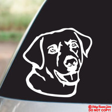 LABRADOR RETRIEVER DOG LAB FACE Vinyl Decal Sticker Car Window Bumper PET ANIMAL