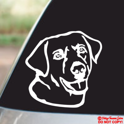 Dog Face Decal Sticker – 5 Inch Waterproof Vinyl For Car Bumper, Laptop, Tumbler & More