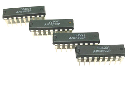 M54522P  400mA DARLINGTON TRANSISTOR ARRAY WITH CLAMP DIODE DIP18 LOT OF 4