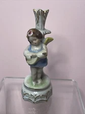 Miniature Angel Bud Vase Porcelain Lute