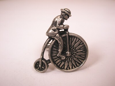 Penny-Farthing Bicycle High SINGLE Vintage Cuff Link replace lost/broken zd44