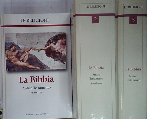 Editorer LE RELIGIONI LA BIBBIA 3 VOL. ANTICO E NUOVO TESTAMENTO La Biblioteca d - 第 1/1 張圖片