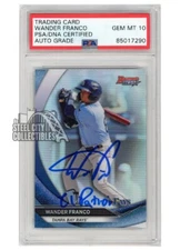 Wander Franco 2020 Bowman's Best Refractor "El Patron" Auto Card TP-1 PSA/DNA 10