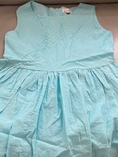 girl cotton blue lined evening dress sz 12 holidays party summer wedding spring