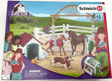 Schleich 42458 Hannah's guest horses with Ruby the dog BNIB Free UK Postage