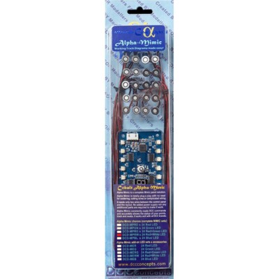 DCC Concepts ~ New ~ Alpha Mimic Panel Controller (Red & White LEDs) ~ DCD-MPRW