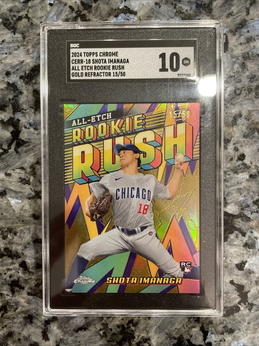 2024 Topps Chrome Shota Imanaga All-Etch Rookie Rush Gold