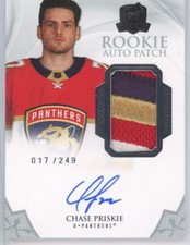 2020-21 Upper Deck The Cup chase priskie Rookie Auto Patch 017/249 Florida