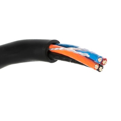 12/4 VNTC Tray Cable THHN/PVC Type TC-ER Power Control Wire Black 600V