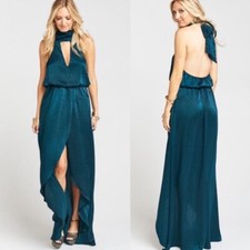 Show Me Your Mumu Karolina Collar Dress Teal Green Womens Size Small New Tag NWT