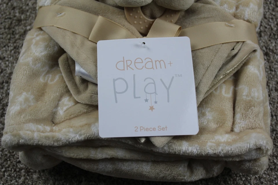 Dream Play Лев безопасности одеяло милый комплект желтовато-коричневый флис плюшевый мягкий младенца мальчиков новый с Ярлыками - Изображение 4 из 4