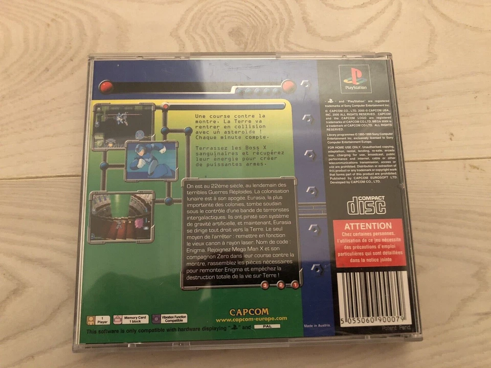 MEGAMAN X5 PLAYSTATION 1 PS1 VERSION PAL FRA SANS NOTICE, photo 4 sur 5