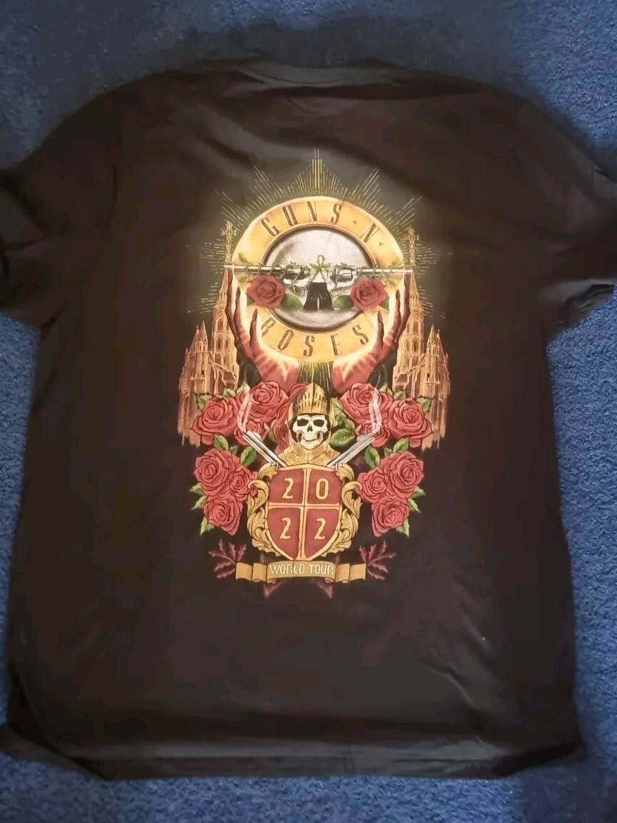 Guns N Roses T-Shirt New Official Tour Shirt 2022 Xl (Hands Guns N Roses T-Shirt New Official Tour Shirt 2022 Xl (Hands