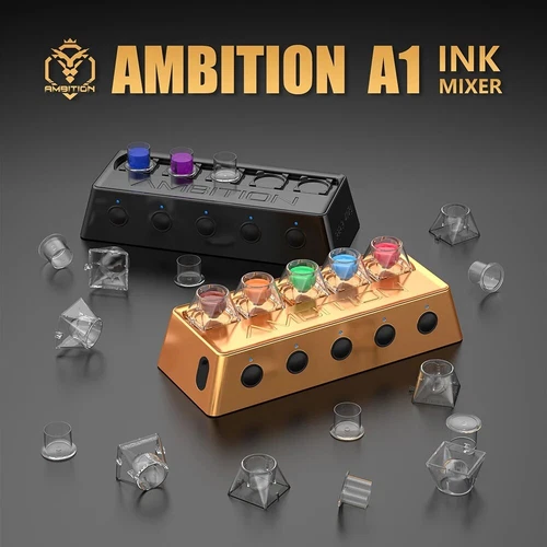 Ambition Tattoo Ink Mixer Metal Pigment Stirrer Magnetic Wireless Battery 2400mA - product listing photo