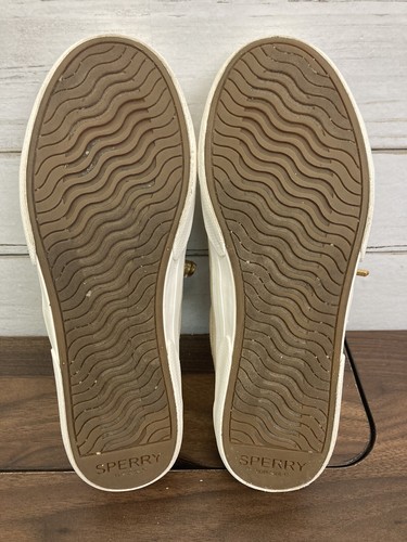 Sperry Little Kid Top-Sider Crest Gold Glitter Shoes Size 7 - Picture 4 of 8