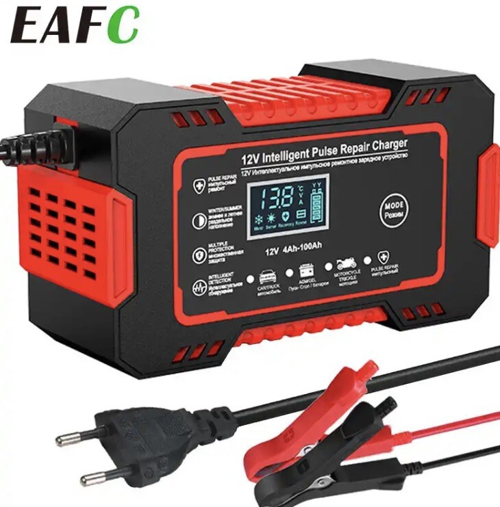 Chargeur batterie voiture LCD portable pour démarrages d'hiver et longs trajets