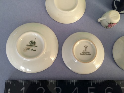 Vintage GERMAN DOLL KITCHEN porcelain dishes frm 1 family c 1900-1930's w/marks - Picture 3 of 4