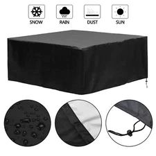 Heavy Duty Oxford Hot Tub SPA Cover Square 94 inch Waterproof UV Resistant w/Bag