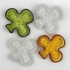 4 Vintage Indiana Glass Club Clover Shamrock Trinket Nut Dishes