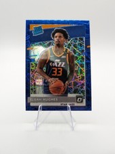 Elijah Hughes 2020-21 Donruss Optic Blue Velocity Prizm RC #192 Jazz
