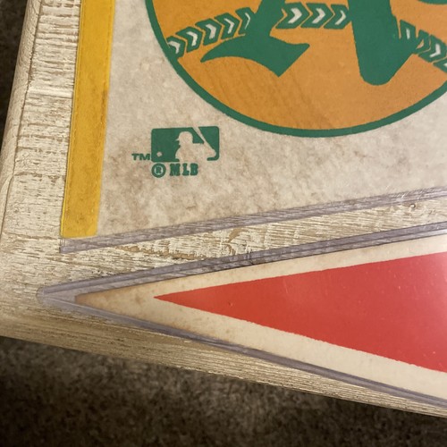 Vintage 1960s MLB Pennants.Baseball Teams Braves Angels As Orioles Lot Of 4 - Picture 14 of 15