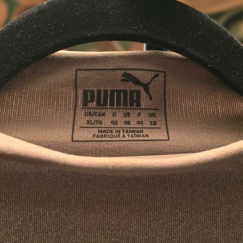 Puma Women’s XL Olive Green Long Sleeve Workout Shirt – Mock Neck, Perforated - Picture 2 of 7