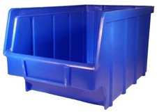 26 x Stapelboxen blau Größe 3 Lagerboxen Sichtlagerbox Sichtlagerkästen Sichtbox