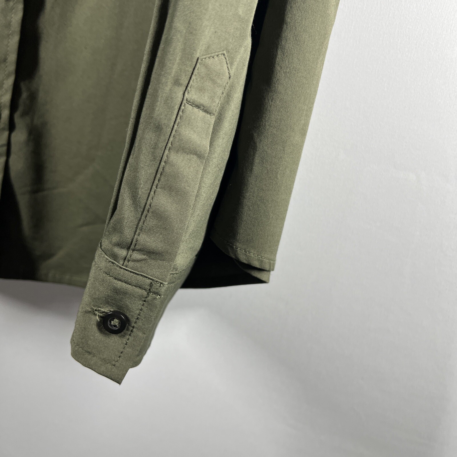 Chico's Women's Blouse Solid Green Button Up Coll… - image 6