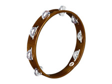 Meinl Wood Tambourine Aluminum Jingles 1 Row African Brown