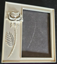 Silver Plated Godinger Metal 3D Rose Photo Album